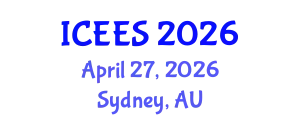 International Conference on Earthquake Engineering and Seismology (ICEES) April 27, 2026 - Sydney, Australia