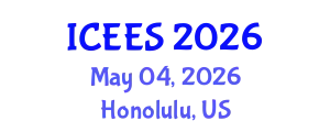International Conference on Earthquake Engineering and Seismology (ICEES) May 04, 2026 - Honolulu, United States