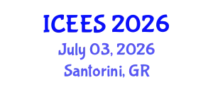 International Conference on Earthquake Engineering and Seismology (ICEES) July 03, 2026 - Santorini, Greece