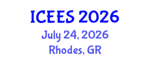 International Conference on Earthquake Engineering and Seismology (ICEES) July 24, 2026 - Rhodes, Greece