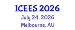 International Conference on Earthquake Engineering and Seismology (ICEES) July 24, 2026 - Melbourne, Australia