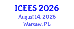 International Conference on Earthquake Engineering and Seismology (ICEES) August 14, 2026 - Warsaw, Poland