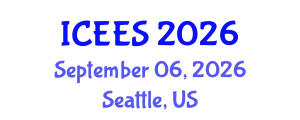 International Conference on Earthquake Engineering and Seismology (ICEES) September 06, 2026 - Seattle, United States