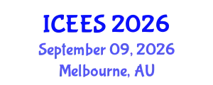 International Conference on Earthquake Engineering and Seismology (ICEES) September 09, 2026 - Melbourne, Australia