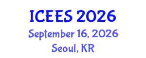 International Conference on Earthquake Engineering and Seismology (ICEES) September 16, 2026 - Seoul, Republic of Korea