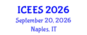 International Conference on Earthquake Engineering and Seismology (ICEES) September 20, 2026 - Naples, Italy