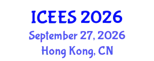 International Conference on Earthquake Engineering and Seismology (ICEES) September 27, 2026 - Hong Kong, China