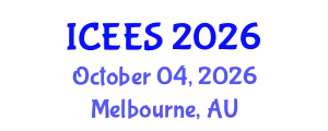 International Conference on Earthquake Engineering and Seismology (ICEES) October 04, 2026 - Melbourne, Australia