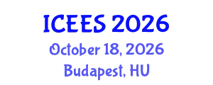 International Conference on Earthquake Engineering and Seismology (ICEES) October 18, 2026 - Budapest, Hungary
