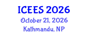 International Conference on Earthquake Engineering and Seismology (ICEES) October 21, 2026 - Kathmandu, Nepal