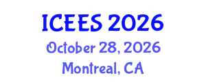 International Conference on Earthquake Engineering and Seismology (ICEES) October 28, 2026 - Montreal, Canada