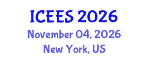 International Conference on Earthquake Engineering and Seismology (ICEES) November 04, 2026 - New York, United States