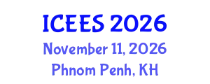 International Conference on Earthquake Engineering and Seismology (ICEES) November 11, 2026 - Phnom Penh, Cambodia