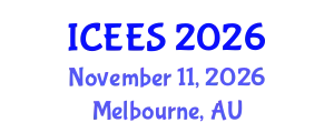 International Conference on Earthquake Engineering and Seismology (ICEES) November 11, 2026 - Melbourne, Australia
