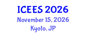 International Conference on Earthquake Engineering and Seismology (ICEES) November 15, 2026 - Kyoto, Japan