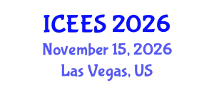 International Conference on Earthquake Engineering and Seismology (ICEES) November 15, 2026 - Las Vegas, United States