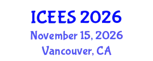 International Conference on Earthquake Engineering and Seismology (ICEES) November 15, 2026 - Vancouver, Canada