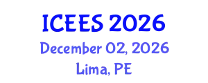 International Conference on Earthquake Engineering and Seismology (ICEES) December 02, 2026 - Lima, Peru
