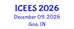 International Conference on Earthquake Engineering and Seismology (ICEES) December 09, 2026 - Goa, India