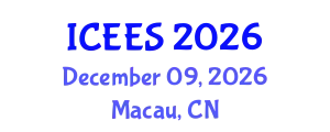 International Conference on Earthquake Engineering and Seismology (ICEES) December 09, 2026 - Macau, China