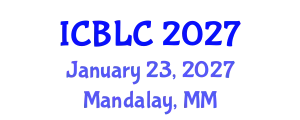 International Conference on Building Learning Communities (ICBLC) January 23, 2027 - Mandalay, Myanmar