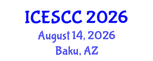 International Conference on Environment, Sustainability and Climate Change (ICESCC) August 14, 2026 - Baku, Azerbaijan