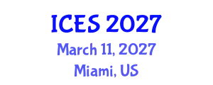International Conference on Environment and Sustainability (ICES) March 11, 2027 - Miami, United States