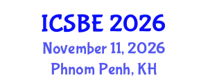International Conference on Sustainable Built Environment (ICSBE) November 11, 2026 - Phnom Penh, Cambodia