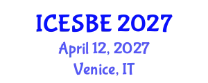 International Conference on Environmental Science and Biological Engineering (ICESBE) April 12, 2027 - Venice, Italy