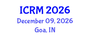 International Conference on Rock Mechanics (ICRM) December 09, 2026 - Goa, India