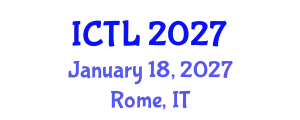 International Conference on Teaching and Learning (ICTL) January 18, 2027 - Rome, Italy