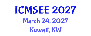 International Conference on Material Science and Environmental Engineering (ICMSEE) March 24, 2027 - Kuwait, Kuwait