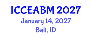 International Conference on Civil Engineering, Architecture and Building Material (ICCEABM) January 14, 2027 - Bali, Indonesia