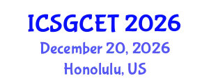 International Conference on Smart Grid and Clean Energy Technologies (ICSGCET) December 20, 2026 - Honolulu, United States