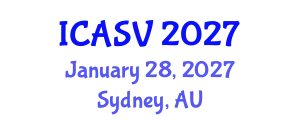 International Conference on Acoustics, Sound and Vibration (ICASV) January 28, 2027 - Sydney, Australia