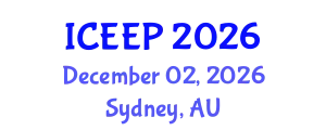 International Conference on Energy Efficiency and Policy (ICEEP) December 02, 2026 - Sydney, Australia
