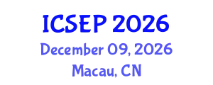 International Conference on Society, Education and Psychology (ICSEP) December 09, 2026 - Macau, China