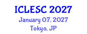International Conference on Logistics Engineering and Supply Chain (ICLESC) January 07, 2027 - Tokyo, Japan