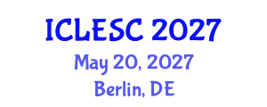 International Conference on Logistics Engineering and Supply Chain (ICLESC) May 20, 2027 - Berlin, Germany