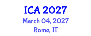 International Conference on Archaeology (ICA) March 04, 2027 - Rome, Italy