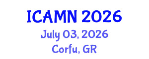 International Conference on Advanced Materials and Nanotechnology (ICAMN) July 03, 2026 - Corfu, Greece