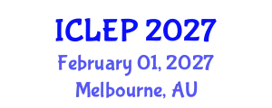 International Conference on Law, Economics and Politics (ICLEP) February 01, 2027 - Melbourne, Australia