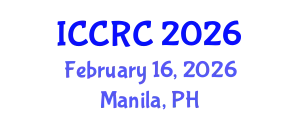 International Conference on Control, Robotics and Cybernetics (ICCRC) February 16, 2026 - Manila, Philippines