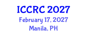 International Conference on Control, Robotics and Cybernetics (ICCRC) February 17, 2027 - Manila, Philippines