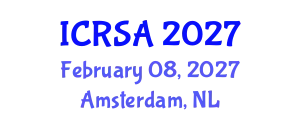International Conference on Remote Sensing and Applications (ICRSA) February 08, 2027 - Amsterdam, Netherlands