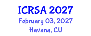 International Conference on Remote Sensing and Applications (ICRSA) February 03, 2027 - Havana, Cuba