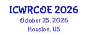 International Conference on Water Resources, Coastal and Ocean Engineering (ICWRCOE) October 25, 2026 - Houston, United States