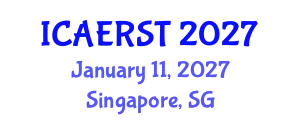International Conference on Aerospace Electronics and Remote Sensing Technology (ICAERST) January 11, 2027 - Singapore, Singapore