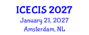 International Conference on Electronics, Communication and Information Systems (ICECIS) January 21, 2027 - Amsterdam, Netherlands