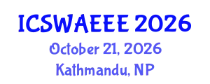 International Conference on Soil, Water, Air, Energy, Ecology and Environment (ICSWAEEE) October 21, 2026 - Kathmandu, Nepal